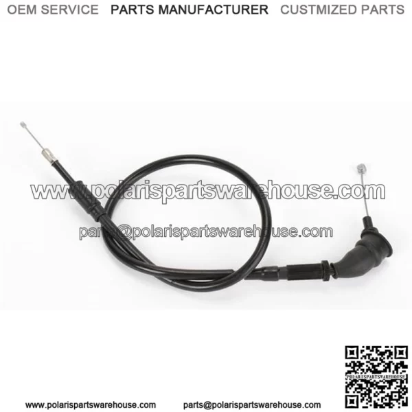 Fits 2004 Suzuki DR-Z125L Black Vinyl Throttle Cable 053668