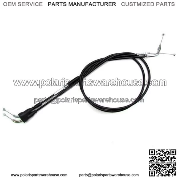 Push/Pull Throttle Cable Set Black #04-0234 fits Suzuki/Kawasaki (For: Suzuki)