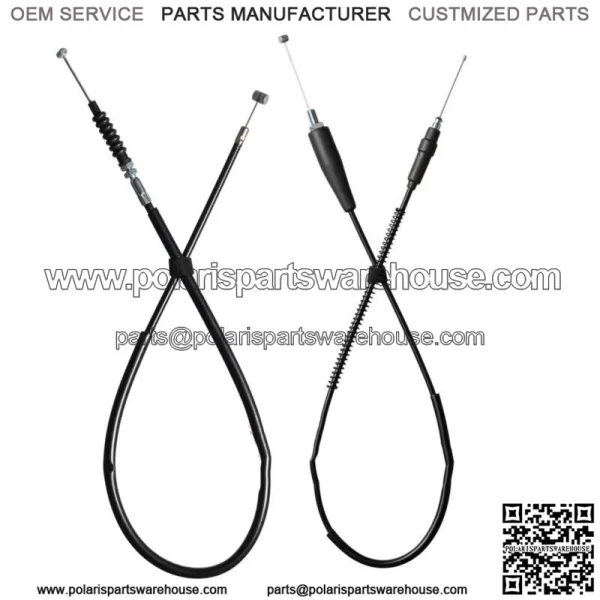 Throttle cable + Clutch Cable for Suzuki RM60 2003 Brand New Vinyl (For: Suzuki)