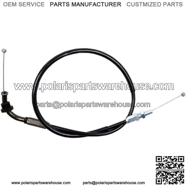 Black Vinyl Throttle Push Cable 04-0219 (For: Suzuki)