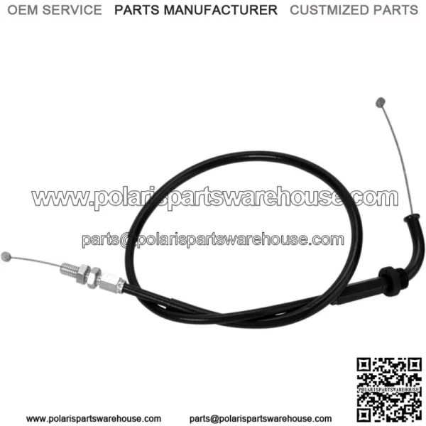 Black Vinyl Throttle Push Cable 04-0219 (For: Suzuki) - Image 2