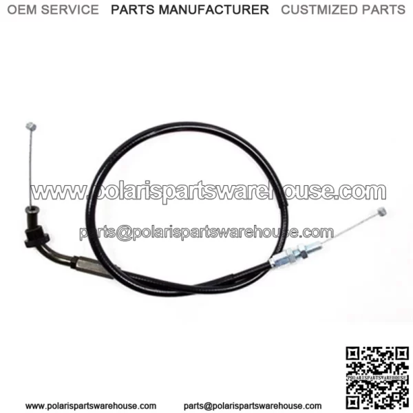 Black Vinyl Throttle Push Cable 04-0219 (For: Suzuki) - Image 3