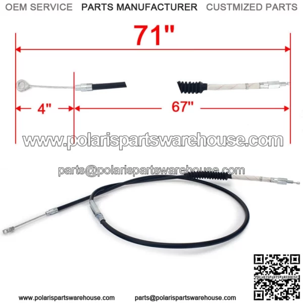 71" Clutch Cable PVC for Harley Softail Heritage Road King Glide Dyna Street Bob