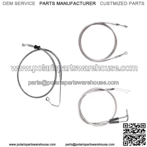 Stainless Cable & Line Bsc Kit 13" Apes 2011-2015 Harley Softail CVO models wABS (For: Harley-Davidson)