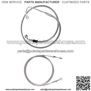 Stainless +6" Basic Line Kit 2016-2017 Harley-Davidson Softail Breakout CVO wABS (For: Harley-Davidson)