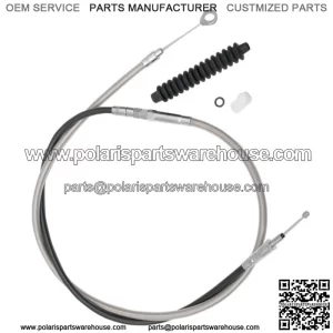 Stainless Braided +8" Clutch Cable 2006-2017 Harley-Davidson Dyna Wide Glide (For: Harley-Davidson)