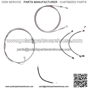 Stainless Clutch & Brake Line Cmpt Kit 16" Apes 2017 & Up Harley Road King w/ABS (For: Harley-Davidson)