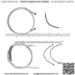 Stainless Cable & Brake Line Cmpt Kit 13" Apes 2018 & Up Harley Softail w/ABS (For: Harley-Davidson)