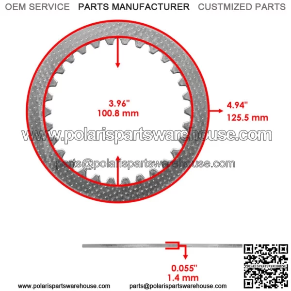 Clutch Friction w/ Steel Plates Springs Gasket Kit for Honda CRF250L 2013 - 2020 - Image 4