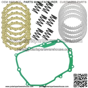 Clutch Friction Plates w/ Springs Gasket Kit for Honda Grom 125 MSX125 2014-2020