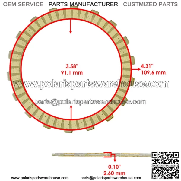 Clutch Friction Plates w/ Springs Gasket Kit for Honda Grom 125 MSX125 2014-2020 - Image 2