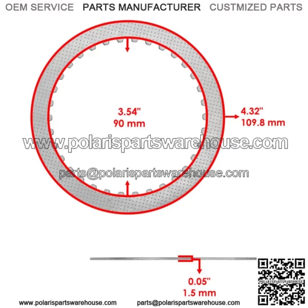 Clutch Friction Plates w/ Springs Gasket Kit for Honda Grom 125 MSX125 2014-2020 - Image 3
