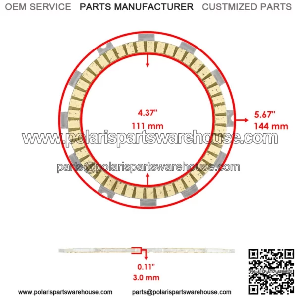 Clutch Friction Plates Gasket kit for Kawasaki Versys 1000 KLZ1000A 2012 - 2014 - Image 2