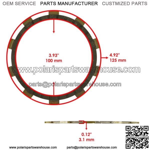 For Yamaha Blaster 200 YFS200 1988-2006 Clutch Friction Steel Plates Spring Kit (For: Yamaha YFS200) - Image 3