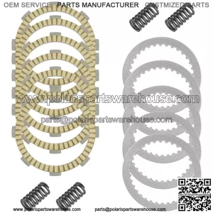 Clutch Friction w/Steel Plates and Spring Kit for Kawasaki KX100 KX112 2014-2023