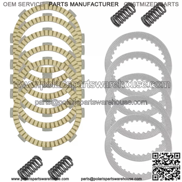 Clutch Friction w/Steel Plates and Spring Kit for Kawasaki KX100 KX112 2014-2023