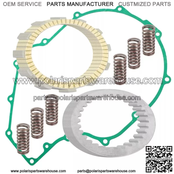 Clutch Friction Plates And Gasket Kit for Kawasaki ZX1200C ZZR1200 2002-2005