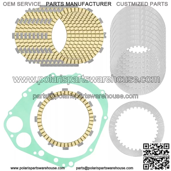 Clutch Friction Steel Plates Gasket for Suzuki GSX-R600 GSX-R600X GSXR600Z 01-05
