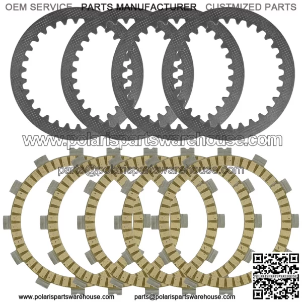 Clutch Friction Steel Plates for Suzuki RM80 RM80S 1986-2001 / RM85 2002 - 2021