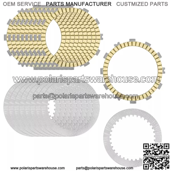 Clutch Friction Steel Plates for Suzuki GSX-R1000 GSXR1000Z 2001 2002 2003 2004