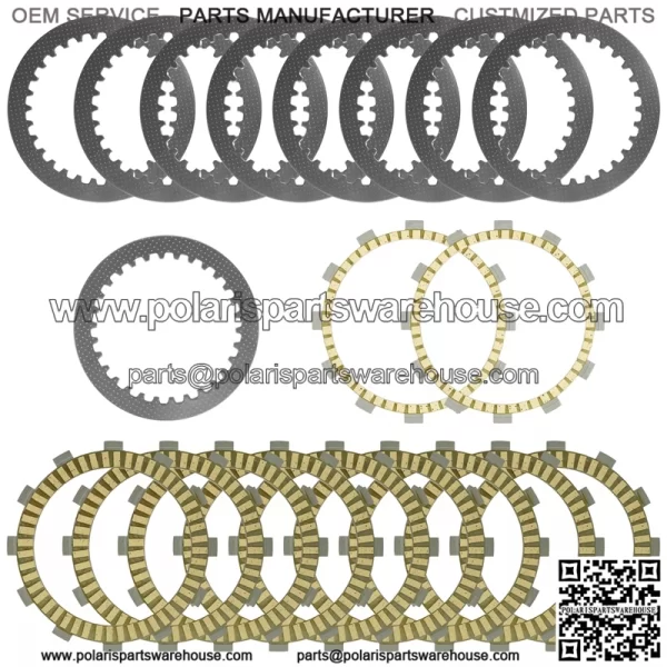 Clutch Friction Steel Plates Kit for Yamaha YXZ1000R EPS SS SE YXZ10YE 2017-2022