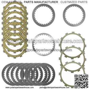 Clutch Friction Steel Plates Kit for Yamaha FJR1300A FJR130ES FJR1300P 2016-23