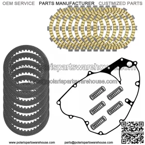 Clutch Friction Steel Plates Spring and Gasket Kit for Suzuki RM-Z250 2011-2018