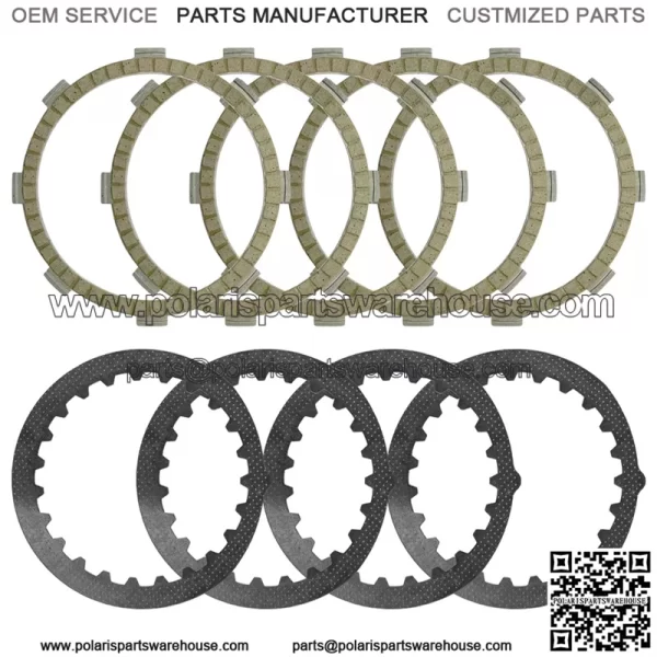 Clutch Friction Plates Kit for Yamaha YZ80 DT100 MX100 RT100 TTR125 1974-2024