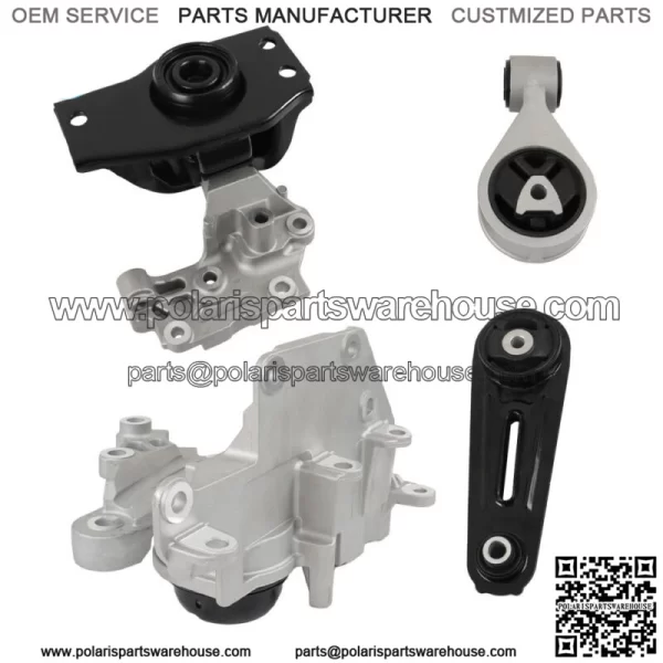 Engine Motor & Trans Mount Set 4 Fit for Nissan Rogue 2.5L 2008 2009 2010-2013