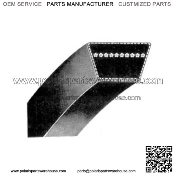C99K 7/8" x 103" Blue V-Belt Made With Aramid 7/8" Top Width, 17/32" Deep