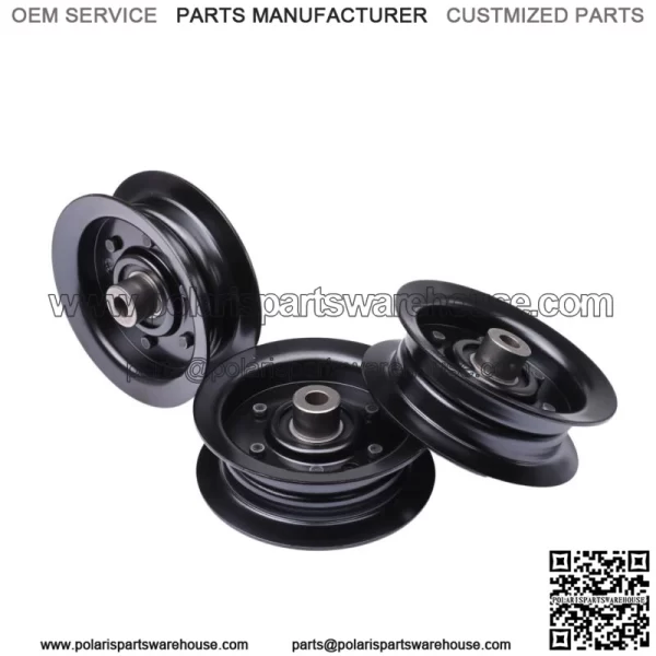 3Pcs Flat Idler Pulley Replace for  Timecutter SS5000 106-2175 132-9420 - Image 2