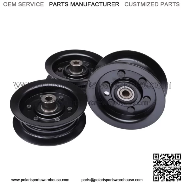 3Pcs Flat Idler Pulley Replace for  Timecutter SS5000 106-2175 132-9420 - Image 4