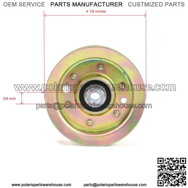 Pack of 2 Flat Idler Pulley for  TimeCutter SS 4225 74721 Riding Mower - Image 3