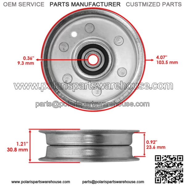 Deck Pulley For Cub Cadet Z-Force 42" 48" CC760 CC800 i1042 LTX1040 LTX1042 - Image 2