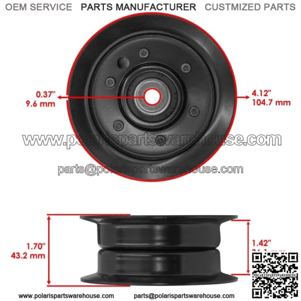 Deck Pulley for Lawn-Boy 81180 81181 81182 81191 88-5630 132-4717 38" - Image 2