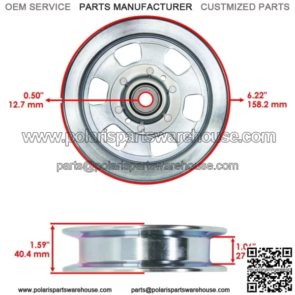 5104716YP 5102678YP Deck Pulley For Ferris IS 700Z ISX 2200 800 SRS Z2  60" - Image 2