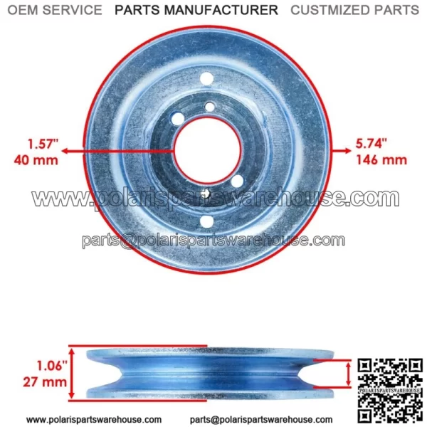 Engine Pulley for Scag SCR48 SCR52 483284 481233 481435 - Image 2