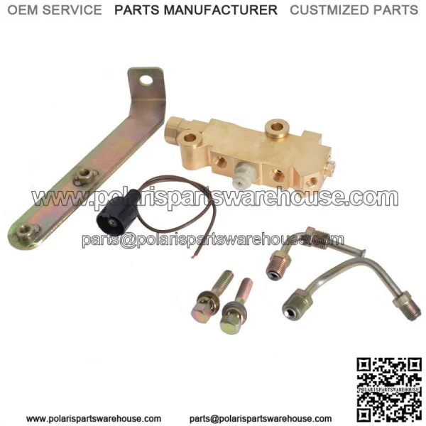 Disc Drum Brake Proportioning Valve 9/16" 1/2" Lines & Bracket PV4 Combination - Image 2