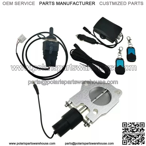 2-inch electric exhaust valve with remote control switch and manual
