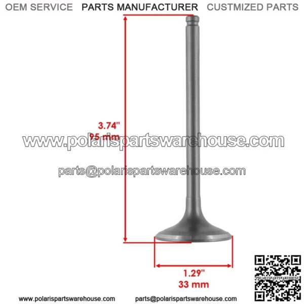 Intake & Exhaust Valve for Honda TRX420FE1 TRX420FM1 FourTrax Rancher 2014-2021 (For: Honda) - Image 3