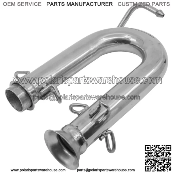 Exhaust Pipe For Yamaha Rhino 700 YXR700FSP 4x4 Sport Edition FI 2008-2013(For: Yamaha Rhino 700)
