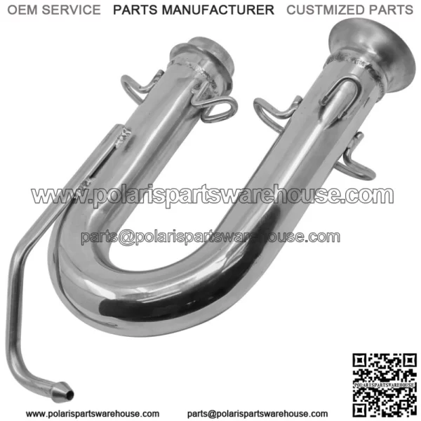 Exhaust Pipe For Yamaha Rhino 700 YXR700FSP 4x4 Sport Edition FI 2008-2013(For: Yamaha Rhino 700) - Image 3