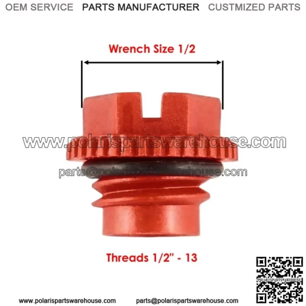 Drain Plug w/ Gasket for Polaris Sportsman 570 EFI EPS SP 2014-2018 For: Polaris Sportsman 800 - Image 2