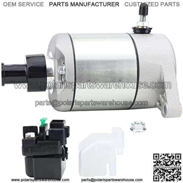Starter and Relay for Suzuki 02-07 Eiger 400 Auto LT-A400 2WD/4WD ATV,Eiger 400 2WD/4WD LT-F400 2002-2007 31100-38F00 18809 18840 SMU0297 31800-03G00 - Image 5