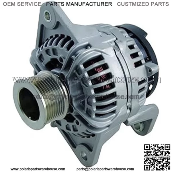New Alternator Compatible With Volvo 1998-2012 and Compatible With John Deere Equipment W/Diesel 1997-2016 0124555009, 0124555017, 0124555020, 0124555027, ABO0372, 40024023, 40024023R