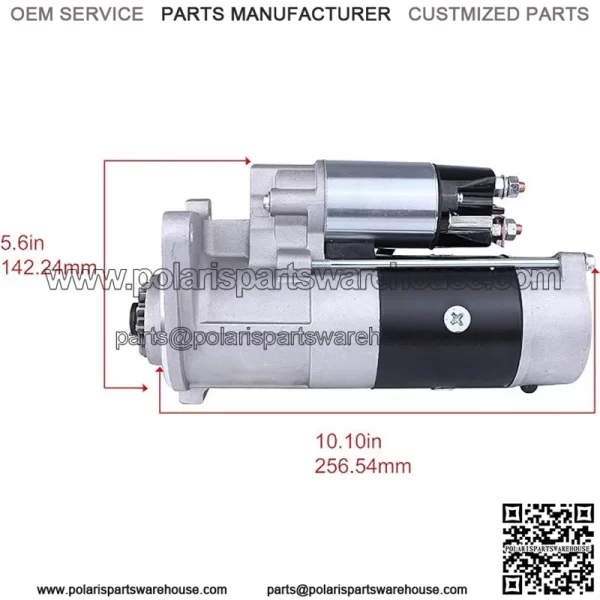 NEW STARTER MOTOR COMPATIBLE WITH KOBELCO SK210-IV M3T57575 ME019911 859353 M003T57575 M003T57575ZC M3T57575ZC ME019911 - Image 2