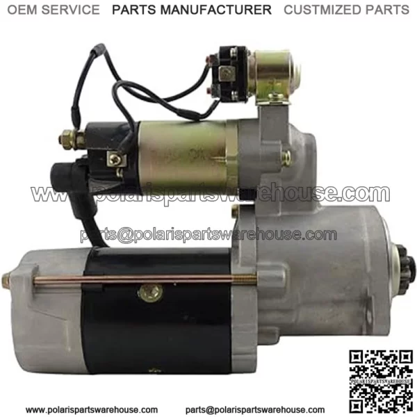 New Premium Starter 24 Volt including Relay for Caterpillar 320N Mitsubishi Forklifts Lift Truck DP40 FD20 FD-25 FD30 FD50 FD70 0R1091 10R2985 1146864 135-2361 1R5538 1R7370 5I7716 LRS01889 LRS01928V