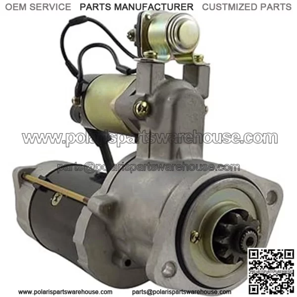 New Premium Starter 24 Volt including Relay for Caterpillar 320N Mitsubishi Forklifts Lift Truck DP40 FD20 FD-25 FD30 FD50 FD70 0R1091 10R2985 1146864 135-2361 1R5538 1R7370 5I7716 LRS01889 LRS01928V - Image 2