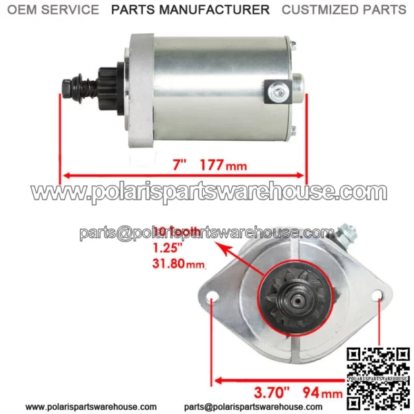 Fits For Kawasaki 21.5-24Hp FR651V 21163-0749 Zero Turn Mower Starter Motor - Image 2