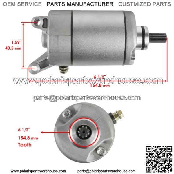 Starter fits Polaris Sportsman 450 2017 2018 2019 2020 2021 4014909 4014290 - Image 2